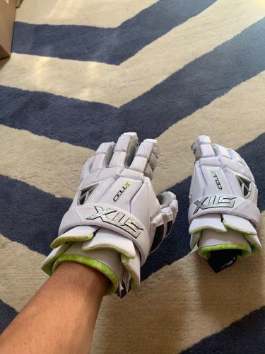 STX Cell V Lacrosse Gloves White Extra Large (Retail: $150)