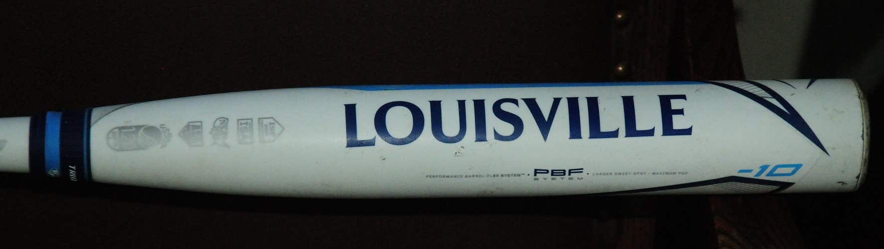 Used 2020 Louisville Slugger Xeno Bat 30 -10 White/Blue