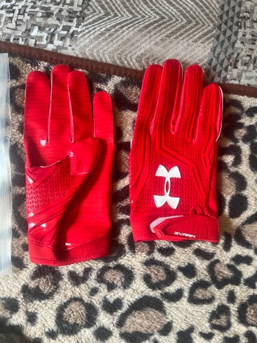Under Armour swarm Football Gloves Size 4XL Red