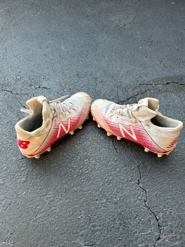 White Men's Molded Cleats Mid Top Freeze