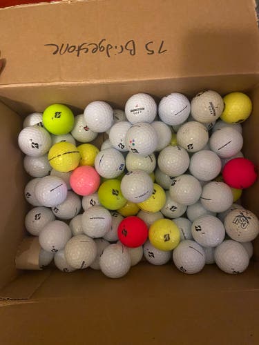 75 ASSORTED BRIDGESTONE GOLF BALLS