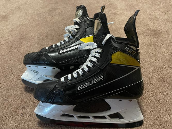 Bauer Size 10.5 Supreme UltraSonic Hockey Skates Pro Stock