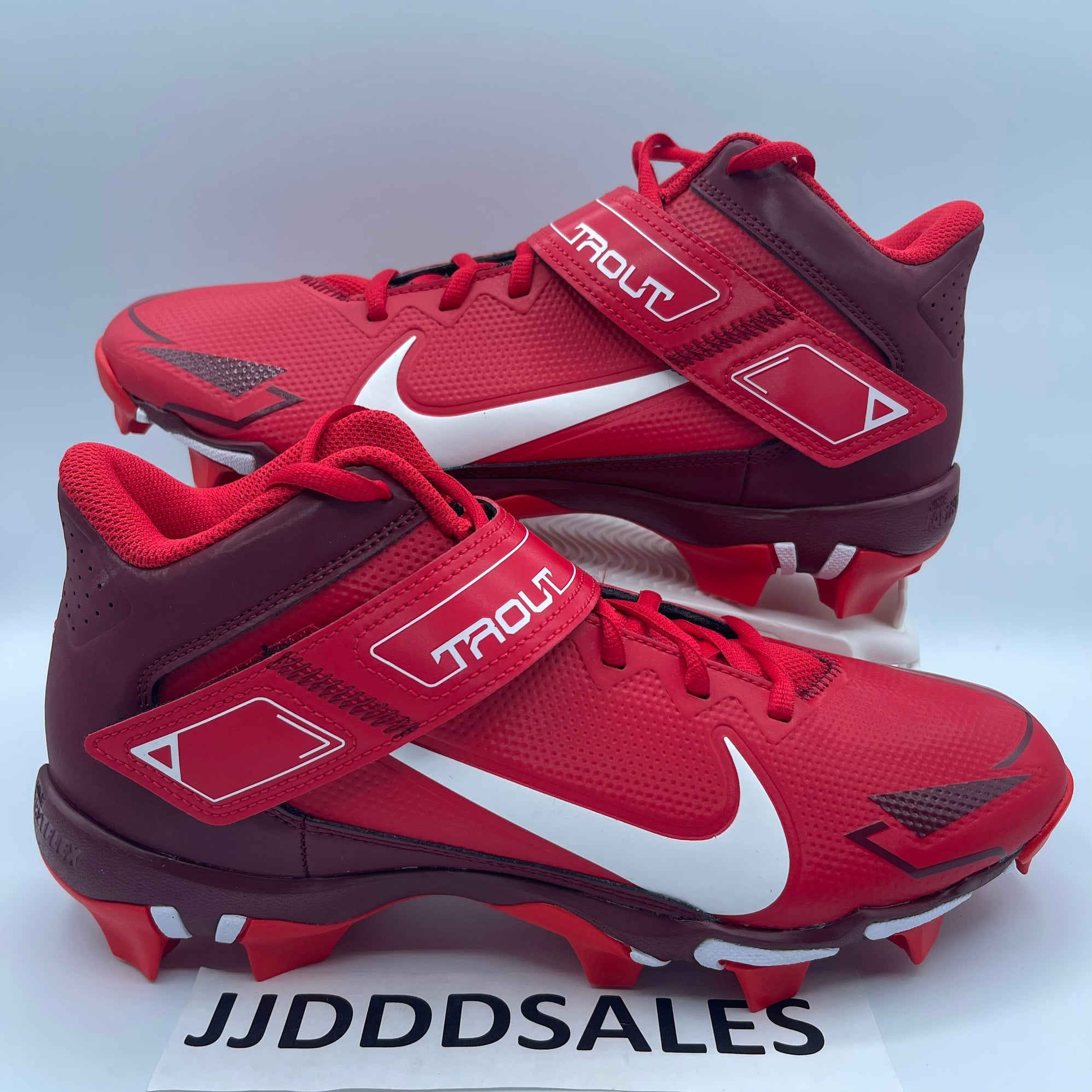 💥Nike Force Trout 8 keystone Baseball Cleats, Size 12 CZ5911 616 Red  White, New