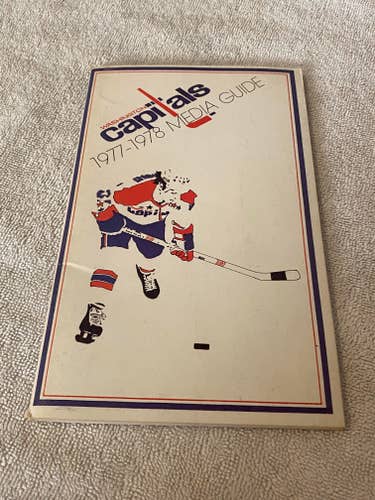 Vintage Washington Capitals NHL 1977-1978 Media Guide Program