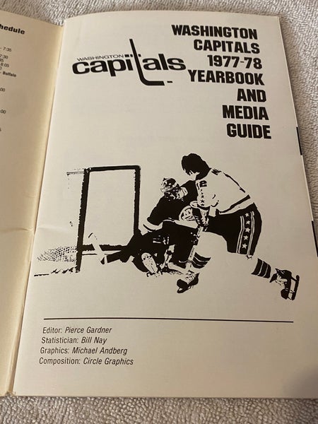 Washington Capitals NHL Vintage 1977 - 1978 Media Guide Program
