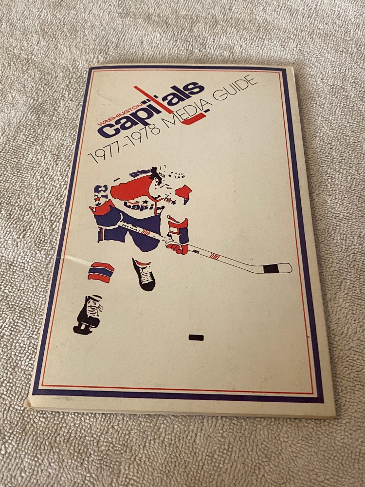 Washington Capitals NHL Vintage 1977 - 1978 Media Guide Program