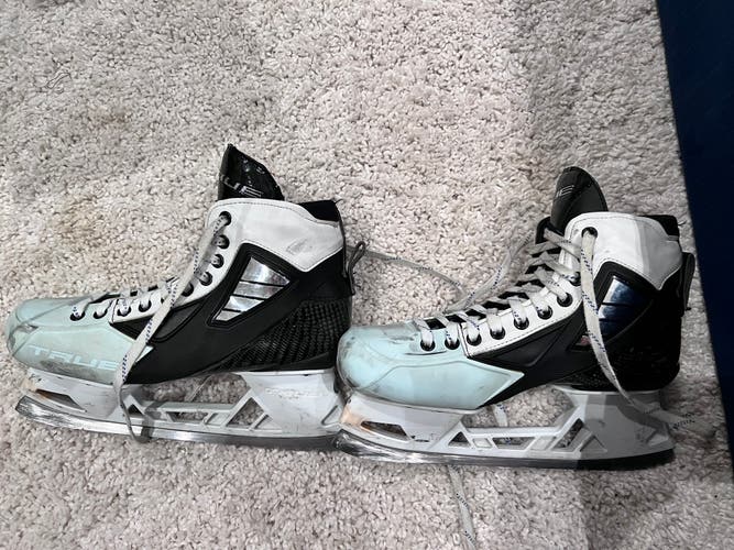 True Size 11 2 Piece Goalie Skates