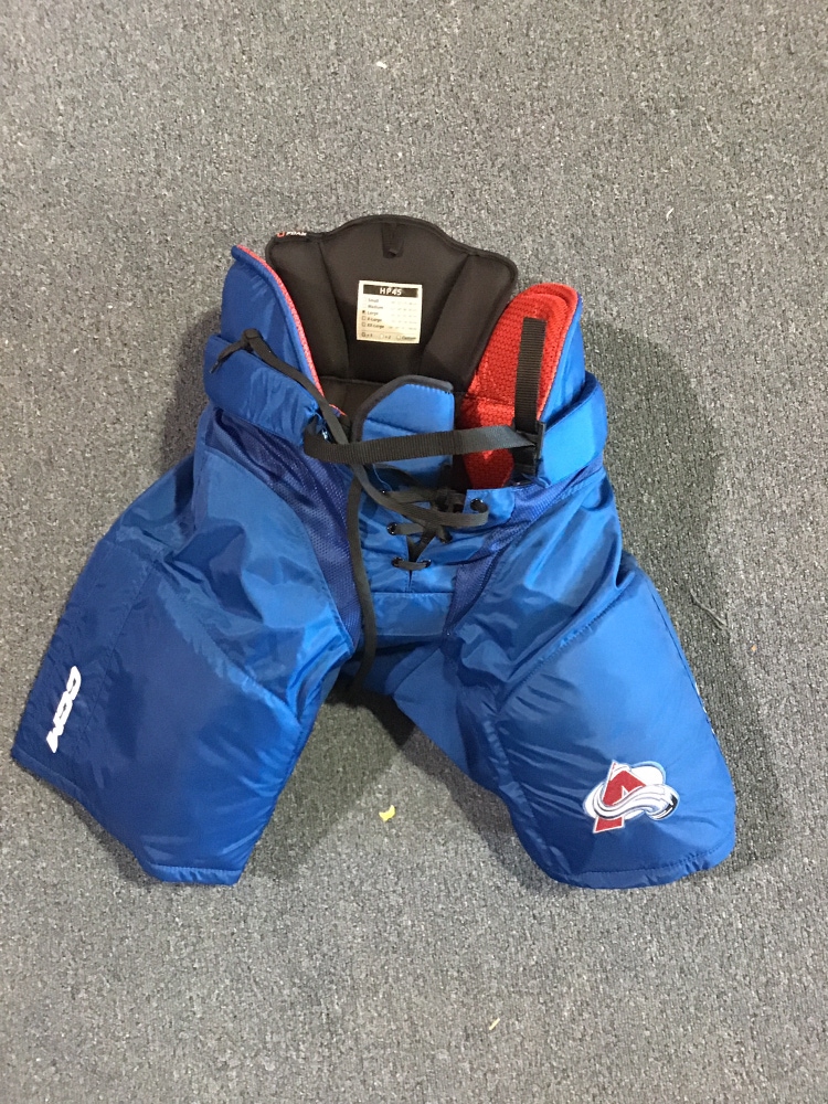 New Pro Stock Colorado Avalanche CCM HP45 Player Pants