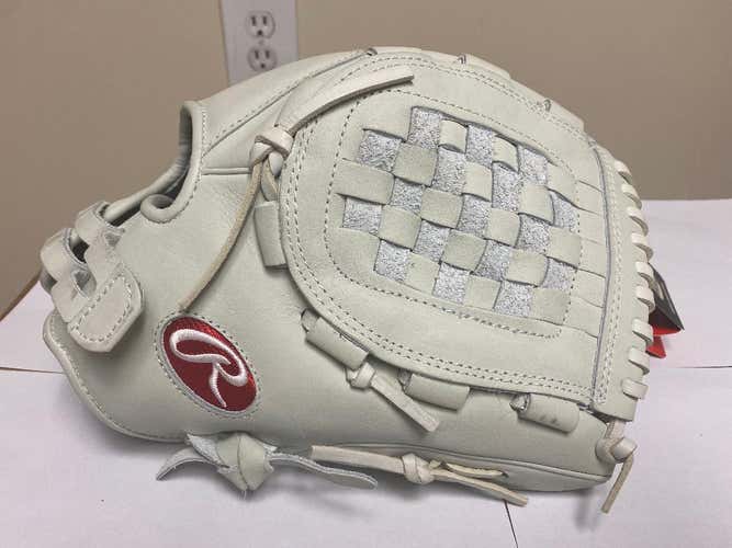 Brand New with tags Rawlings 12.5'' GG Elite Pitcher Softball White Glove Retail $179