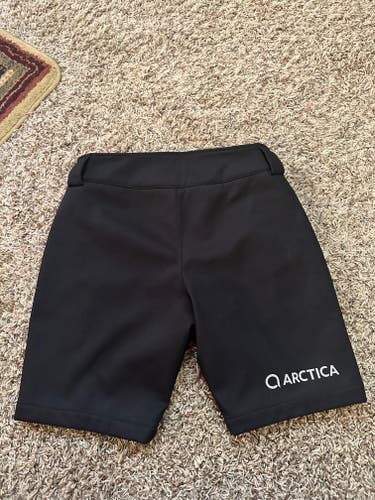 Black Unisex Adult Used Small Arctica Ski Race Training Zip Shorts