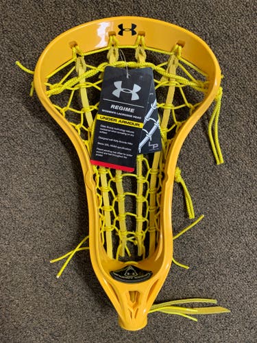 New Under Armour Regime Yellow Strung Women's Lacrosse Head