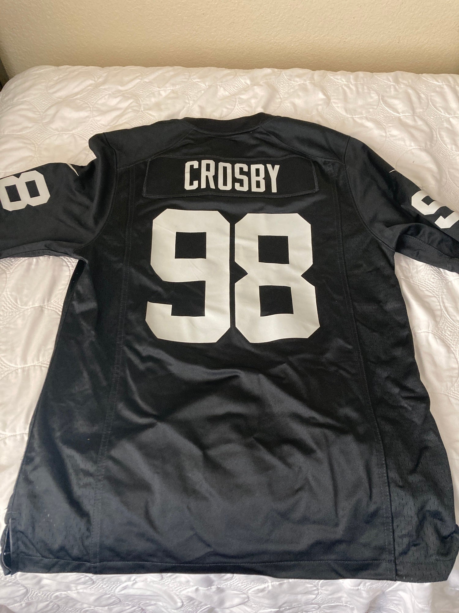 Unsigned Maxx Crosby Jersey #98 Las Vegas Custom Stitched Black Football  New No Brands/Logos Sizes S-3XL 