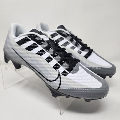 Nike Football Cleats Mens 10 Black White Vapor Edge Speed 360 Swoosh Logo