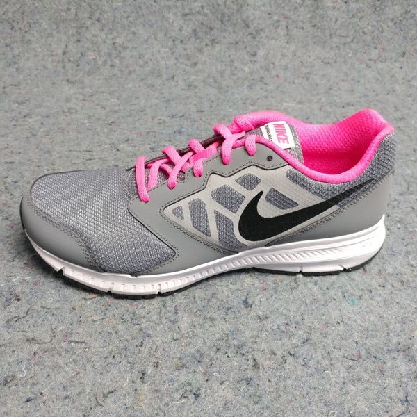 Nike Downshifter 6 Girls Running Shoes Size 7Y Trainers Sneakers Gray Pink SidelineSwap