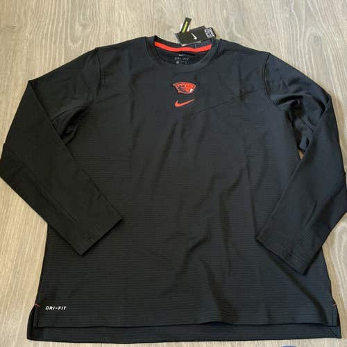 new mens medium Oregon state beavers logo Dri-Fit performance long sleeve sweatshirt BSBL