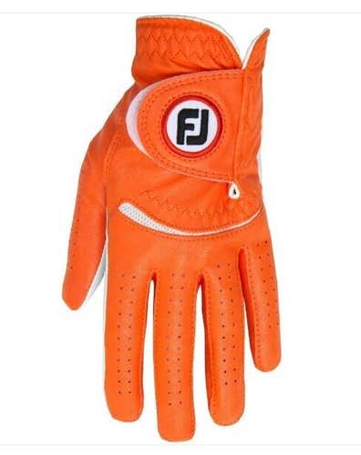 FootJoy FJ Spectrum Womens Golf Glove Ladies Medium Large ML Orange New #50015