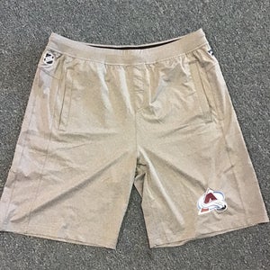 New Pro Stock Colorado Avalanche Fanatics Workout Shorts