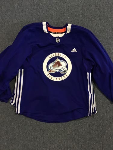 New Pro Stock Colorado Avalanche Adidas Practice Jerseys Size 58  No Patch Made in Canada