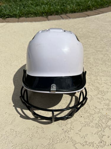 Used 6 5/8" - 7 5/8" Adidas Softball Batting Helmet OA6