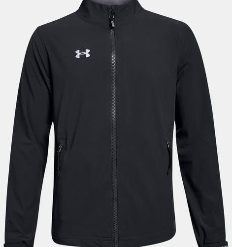 Black New Boys Small Under Armour Rink Jacket