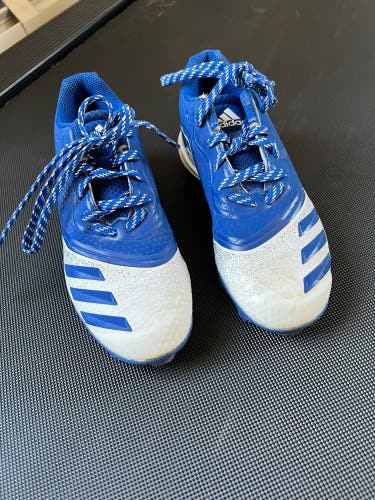 Adidas Blue Kid's Molded Cleats Low Top