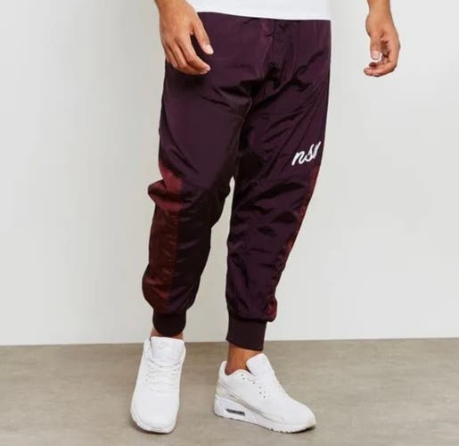 Nike NSW Men's Woven Jogger Pants Size L Burgundy MSRP $110