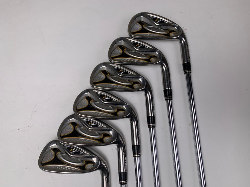Taylormade R7 Iron Set 5-PW T-Step 90 90g Stiff Steel Mens RH Midsize Grips