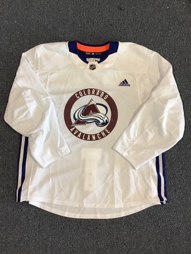 Used White Pro Stock Colorado Avalanche Camp Jerseys MIC Adidas (Pick Player) 56 or 58