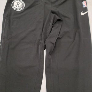30412-4 Nike Brooklyn Nets TYLER ZELLER GAME USED 2017/18 Warm Up Pants COA