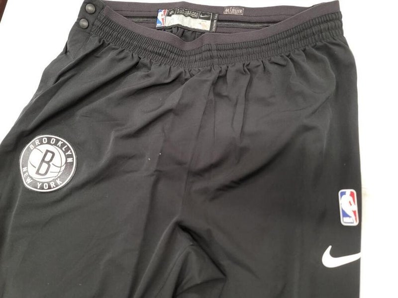 21021-10 Adidas BROOKLYN NETS GAME USED AUTHENTIC Warm Up Pants W
