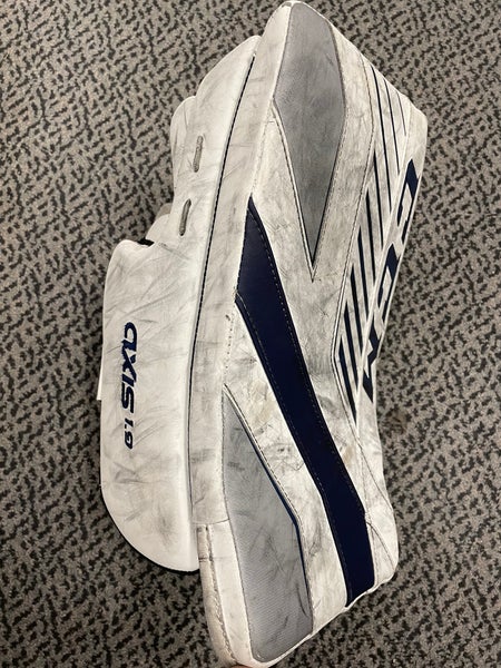 Used CCM Axis 1.9 White/Navy goal blocker
