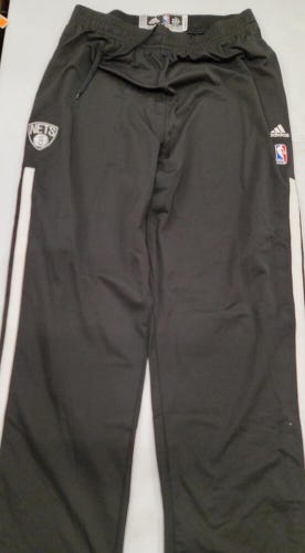 30412 Adidas Brooklyn Nets MIRZA TELETOVIC GAME USED 2013/14 Warm Up Pants W/COA