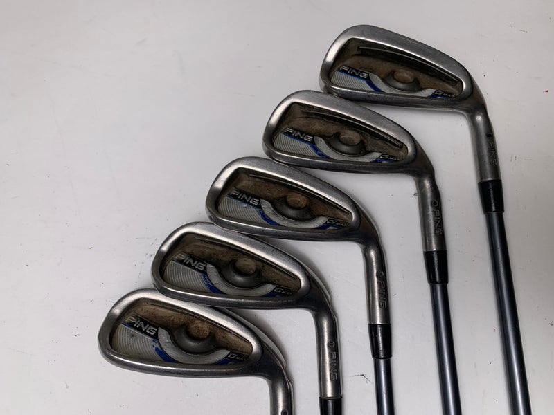 Ping Gmax Iron Set 7-PW+AW Black Dot CFS Soft Regular Senior Graphite Mens RH