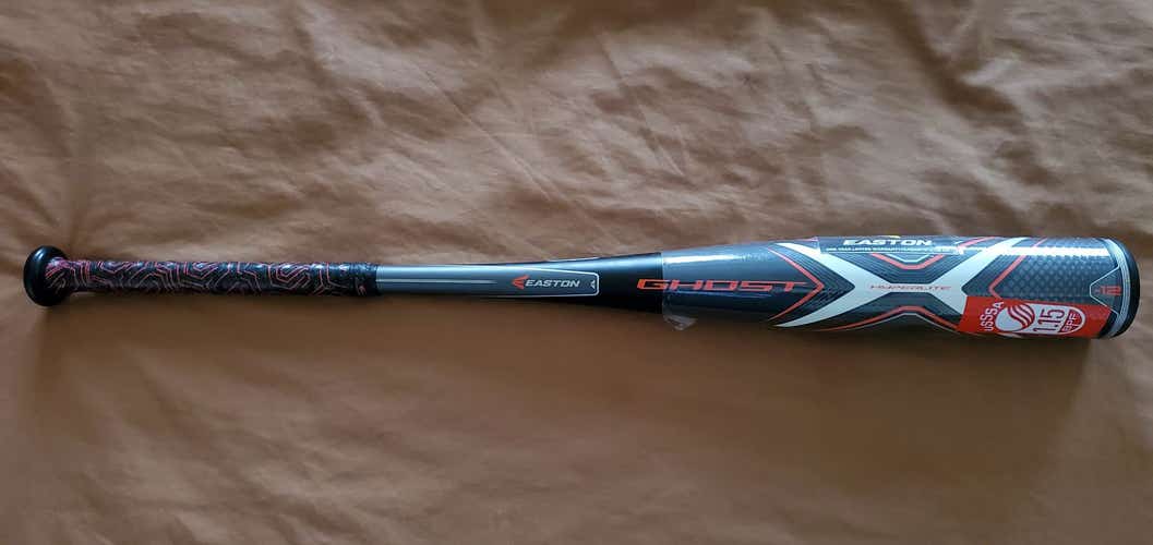 New USSSA Certified Easton Composite Ghost X Hyperlite Bat (-12) 18 oz 30" *FREE SHIPPING*