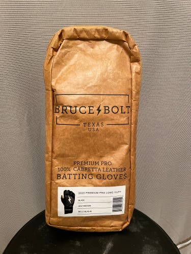 Bruce Bolt Long Cuff Batting Gloves Medium