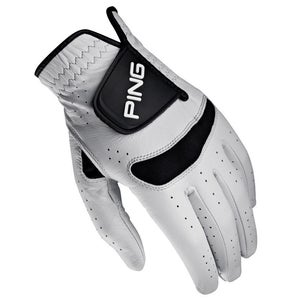 NEW RH Ping Sensor Sport White/Black Solite Cabretta Leather Golf Glove Mens (S)