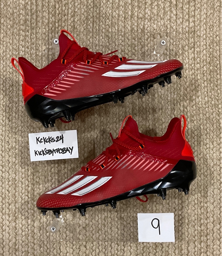 Adidas Adizero Football Cleats Cardinal Red Black EH1313 Men’s size 9