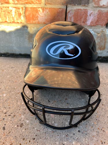 Used 6 1/2 - 7 1/2 Rawlings Softball Batting Helmet OA6