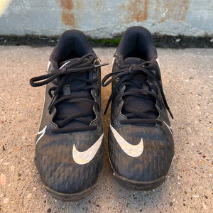 Black Adult Used Size 6.5 (Women's 7.5) Nike Low Top FastFlex Softball Cleats  A R6 S3 L1