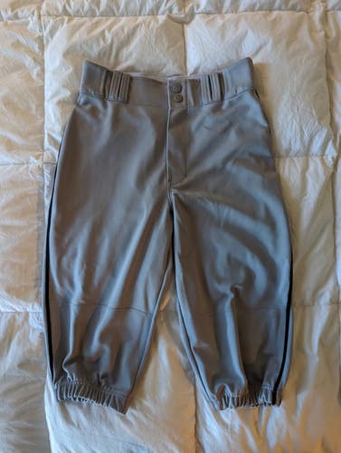 Champro baseball Triple Crown Knicker pants Adult Men's Used Small GRAY w/ black stripe