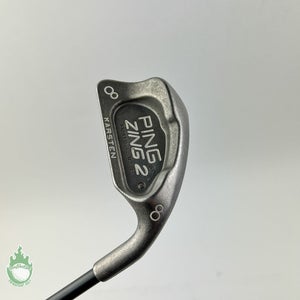 Used RH Ping Karsten Silver Dot Ping Zing 2 8 Iron Stiff Graphite Golf Club