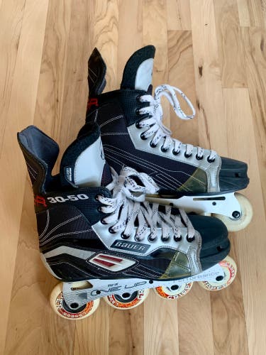 Bauer / Mission Mega 30-50 Street / In-line Hockey Skates Sz 8R