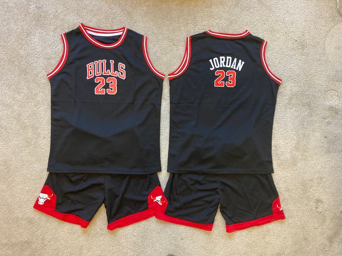 Youth Kids Jordan Basketball NBA Uniform - Jersey & Shorts - Bulls - Boys 2T-4T, 5-10