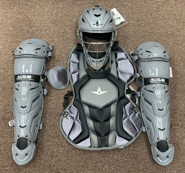 All Star System 7 Axis Intermediate 13-16 Catchers Gear Set - Dark Green  Gold