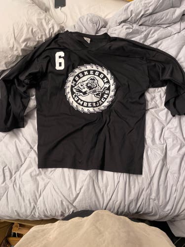 Black New XL Muskegon Lumberjacks Practice Jersey