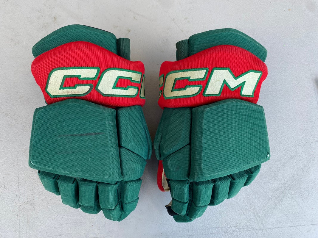 CCM HGTKPP Tacks Pro Stock 14" Hockey Gloves Wild Green 3857