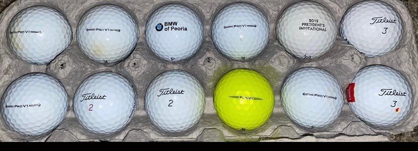 Used Titleist 24 Pack (2 Dozen) Pro V1 Balls