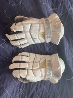 Used Player's Maverik M4 Lacrosse Gloves Large