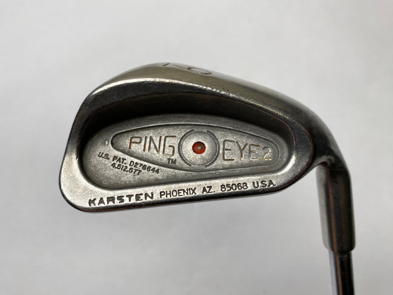 Ping Eye 2 Single 9 Iron Red Dot 1* Flat Karsten ZZ-Lite Regular Steel Mens RH