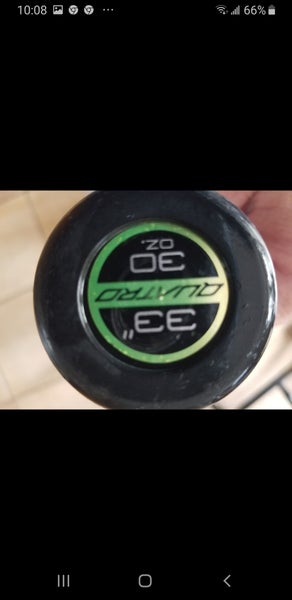 Used (like new) BBCOR Certified 2019 Rawlings Composite Quatro Pro Bat (-3) 30 oz 33"